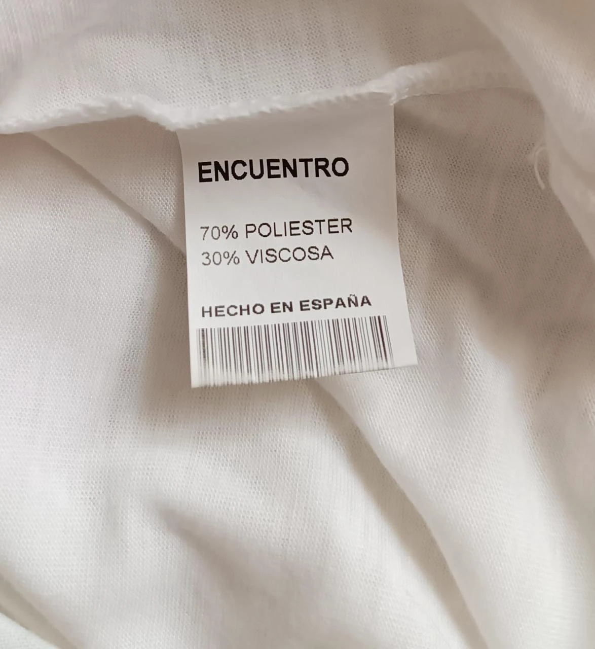 Witte T-shirt met franjes Encuentro Moda - Maat S – photo 5